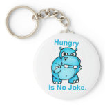 Hungry Is No Joke. Hippo keychains