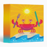 hungry little crab notebook binders