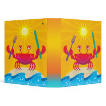 hungry little crab notebook binders