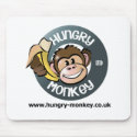 Hungry Monkey mousepads by nicksharp Hungry Monkey mousepads