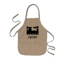 Hungry Monster Kid Apron by MarthaHaskins Hungry Monster Kid Apron