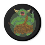 Hungry Orc With A Fork Magnet