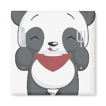 Hungry Panda Magnet