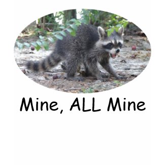 Hungry Raccoon - Mine ALL Mine T-Shirt shirt