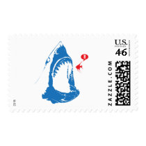 Hungry Shark Postage Stamp
