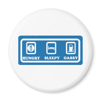 Hungry, Sleepy, Gassy magnets