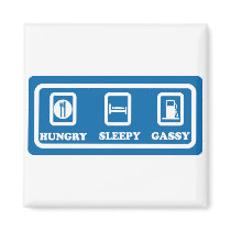 Hungry, Sleepy, Gassy magnets