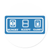Hungry, Sleepy, Gassy stickers