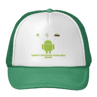 Hungry Software Developer Inside (Android) Mesh Hat