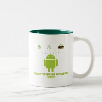 Hungry Software Developer Inside (Android) Mugs