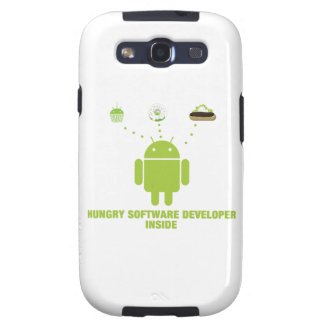 Hungry Software Developer Inside (Bug Droid) Samsung Galaxy SIII Covers