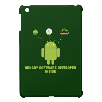 Hungry Software Developer Inside (Bug Droid) iPad Mini Cases