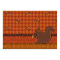 Hungry Squirrel Gift Tag business cards
