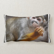 Hungry Squirrel Monkey Pillow