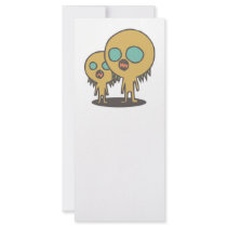 hungry swamp monster creatures personalized rack card