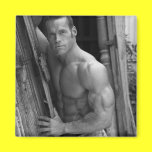 Hunk Square Magnet magnets