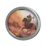 hunnish warrior oval belt buckle
