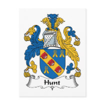 Hunt Family Crest postcards