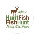 Hunt Fish Nothing Else Matters stickers