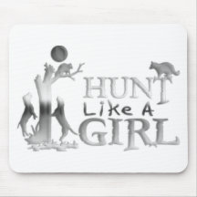 HUNT LIKE A GIRL COON HUNTING MOUSE PADS