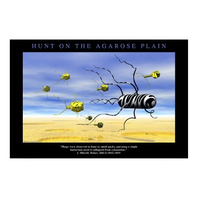 Hunt on the Agarose Plain Print by BioGeek