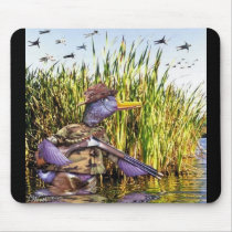 Hunter Duck mouse pad mousepads by quacked Hunter Duck mouse pad mousepads