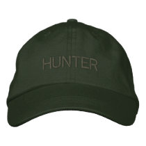 HUNTER embroidered hats by dogiron HUNTER embroidered hats