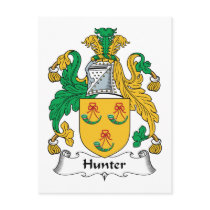 Hunter Family Crest postcards