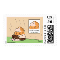 hunter gatherer month caveman stamps