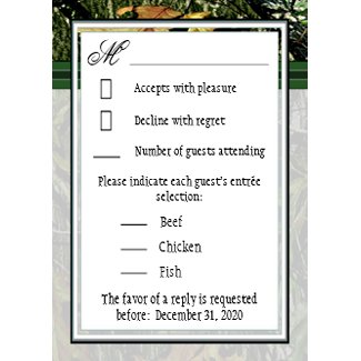 Hunter Green Hunting Camo Wedding RSVP Cards zazzle_invitation