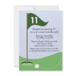 Hunter Green Let's Par-Tee Miniature Golf Birthday Invite