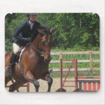 Hunter Horse Jumping Mouse Pad