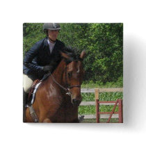Hunter Horse Jumping Pin