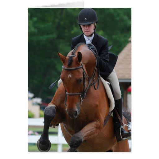 Hunter Horse Show Greeting Card