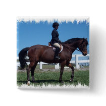 Hunter Horse Show Square Pin