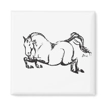 Hunter Jumper Art magnets by PaintingPony Hunter Jumper Art magnets