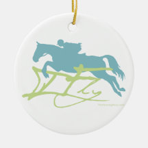 Hunter Jumper Horse Christmas Ornaments