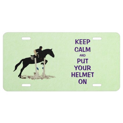 Hunter Jumper Horse License Plate