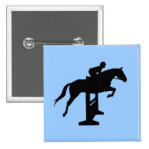 Hunter Jumper Horse & Rider Buttons