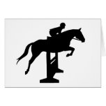 Hunter Jumper Horse & Rider Greeting Card