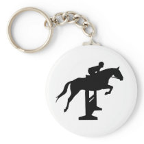 Hunter Jumper Horse & Rider Key Chains