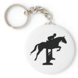 Hunter Jumper Horse &amp; Rider Key Chains