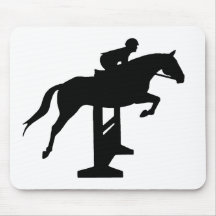 Hunter Jumper Horse & Rider Mouse Mats