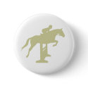 Hunter Jumper Horse & Rider (sage green) Gifts buttons by dogsandhorses Hunter Jumper Horse & Rider (sage green) Gifts buttons