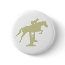 Hunter Jumper Horse & Rider (sage green) Gifts buttons