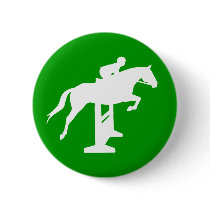 Hunter Jumper Horse & Rider (white) buttons