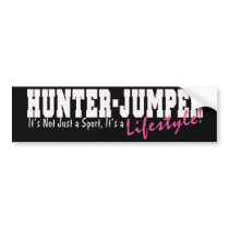 Hunter Jumper Lifestyle bumper stickers