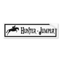 Hunter Jumper (pirate style) bumper stickers