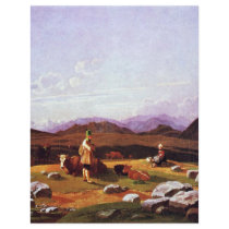 Hunter On The Mountain Pasture By Wilhelm Von Flyer