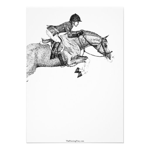 Hunter Pony Birthday Party Invitation